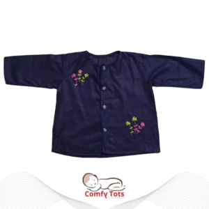 Comfy Tots Embroidery Full-Sleeve Nima – Handmade Cotton Baby Wear (0–10 Years)