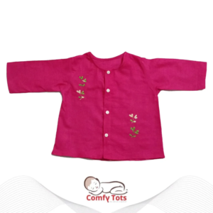 Comfy Tots Embroidery Full-Sleeve Nima – Handmade Cotton Baby Wear (0–10 Years)