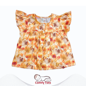 Comfy Tots Embroidery Frock Printed – Handmade Cotton Baby Wear (0–9 Years)
