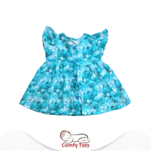 Comfy Tots Embroidery Frock Printed – Handmade Cotton Baby Wear (0–9 Years)