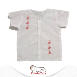Comfy Tots Embroidery Half Sleeve – Handmade Cotton Baby Wear (0–10 Years)