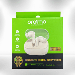 Oraimo OTW323 True Wireless Earbuds – Bluetooth 5.0, Long Battery & Clear Sound