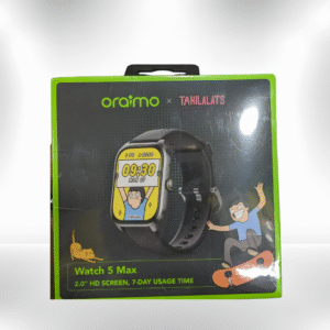 Oraimo Watch 5 Max Smartwatch – Large HD Display, Health Tracking & Long Battery