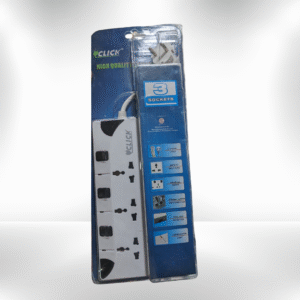 Click 3-Pin Multiplug – Heavy-Duty Power Extension Adapter for Home & Office