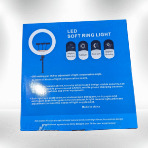 LED Soft Ring Light – Adjustable Brightness & Color for Photography, Video & Makeup