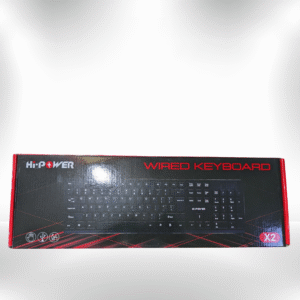 Hi Powerd X2 Wired Keyboard – Ergonomic USB Keyboard for PC & Laptop