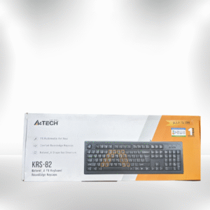 A4Tech KRS82 Wired Keyboard – Ergonomic USB Keyboard for PC & Laptop