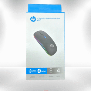HP W10 Wireless Mouse – Ergonomic 2.4G USB Receiver Mouse for PC & Laptop